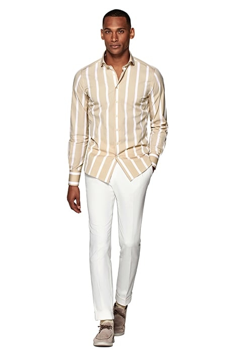 BOLD STRIPE BLOND CAMEL LIGHT BROWN 5