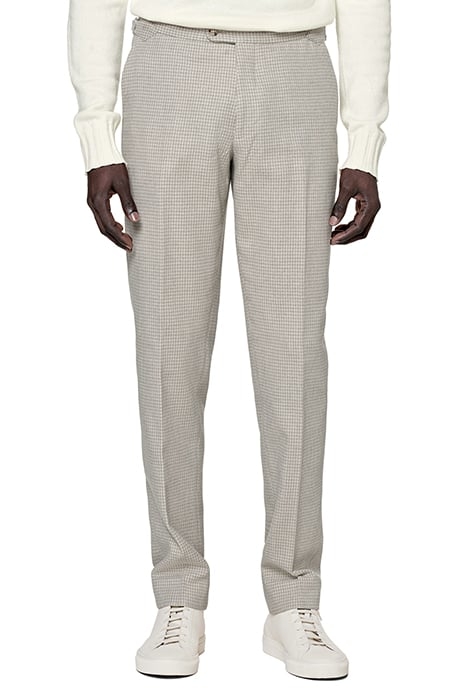 SOHO - SAND HOUNDSTOOTH LIGHT BROWN 1