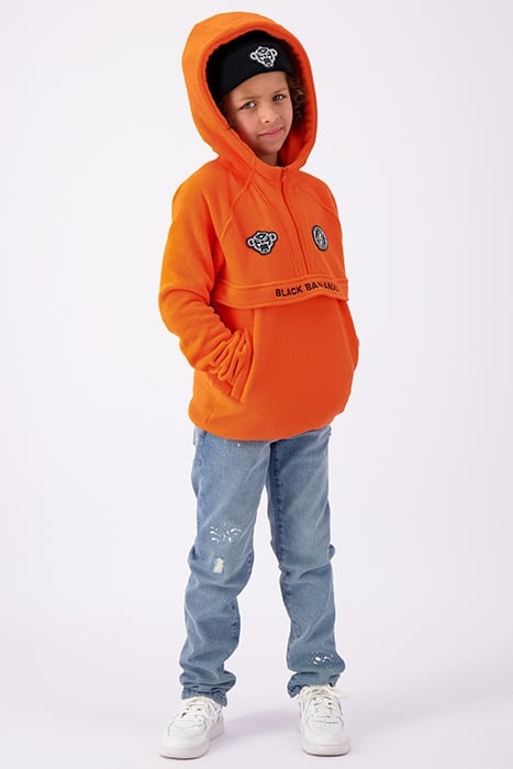 JR ANORAK FLEECE HOODY ORANGE 3