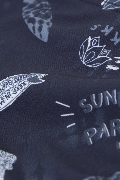 GIRLS’ NAVY SURF-ROCK PRINT BIKINI 5