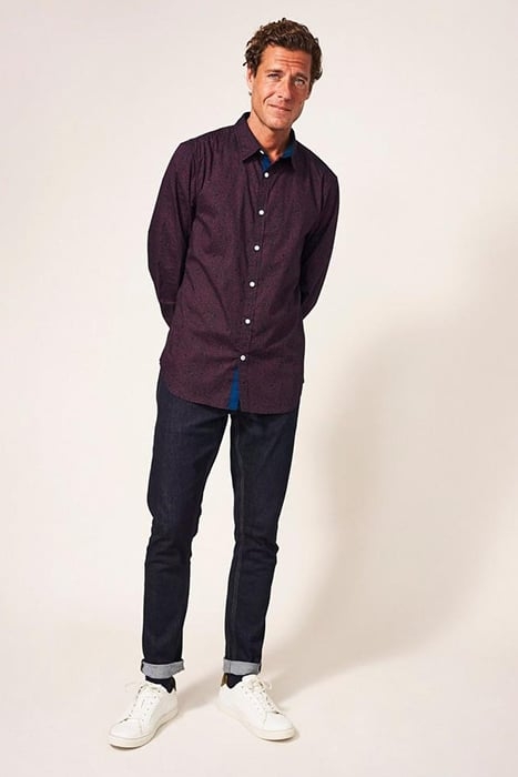 PARTY FLORAL PRINTED SHIRT MID PLUM 2