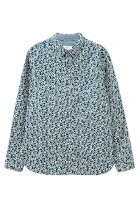 DANDELION PRINTED SHIRT MID TEAL 4