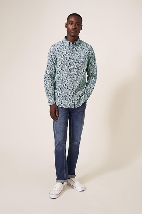 DANDELION PRINTED SHIRT MID TEAL 3