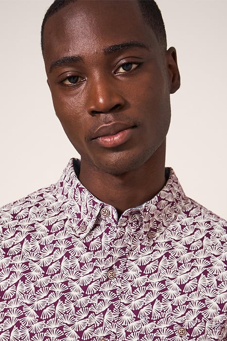 DANDELION PRINTED SHIRT DARK PLUM 4