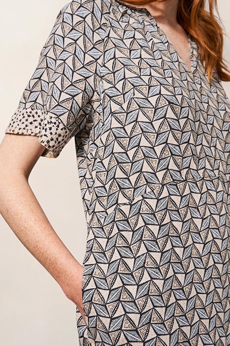 CORA LINEN BLEND DRE NATURAL 4