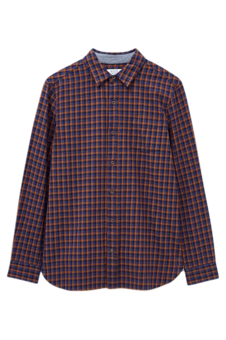 CHECKED TWILL SHIRT DARK NAVY 4