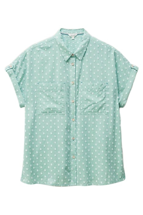 ELLA COTTON SHIRT MID GREEN 3