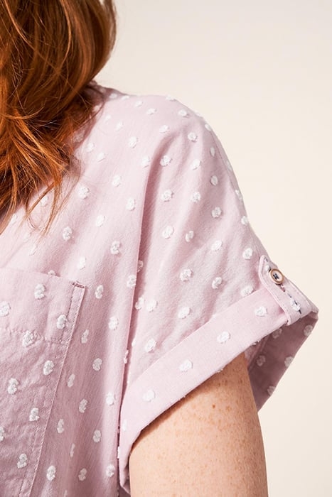 ELLA COTTON SHIRT MID PINK 4