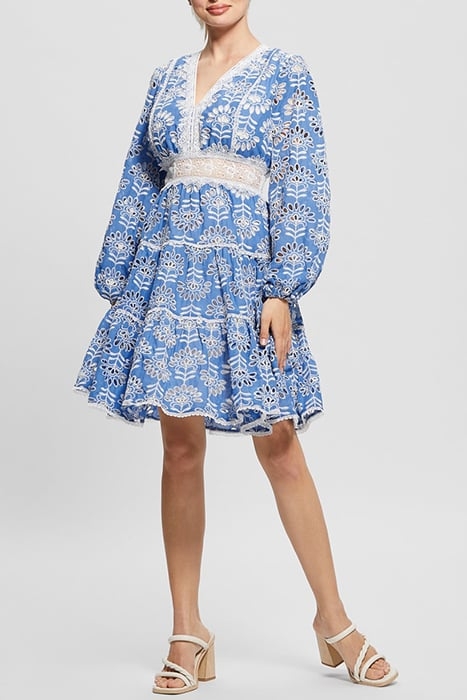 LS ISLA EMB DRESS CLEARLY BLUE MULTI 3