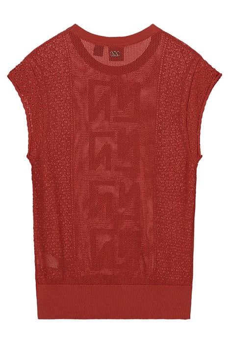 JOSIE SS TOP TERRACOTTA RED 2