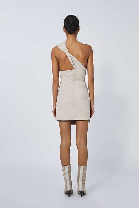 NAIROBI LEATHER DRESS IN GREY 3