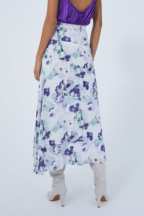 OLLIA SKIRT IN GREEN/PURPLE 2