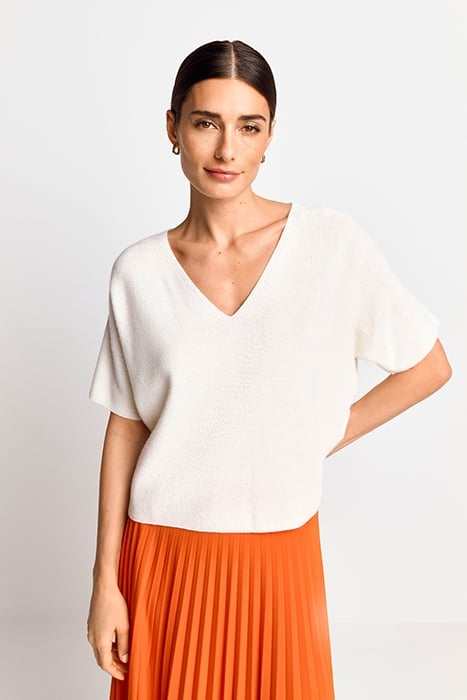 FINEGAUGE SEAMLESS PULLOVER GRS WHISPER WHITE 1