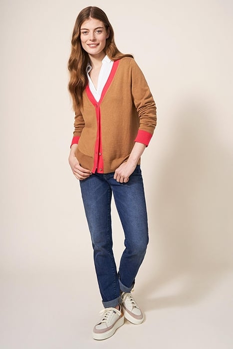 SALLY SMART CARDI DEEP BROWN 2