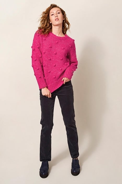 BOBBLE JUMPER BRIGHT PINK 1