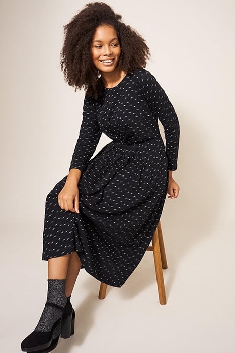 BILLIE METALLIC JERSEY DRE BLACK 3