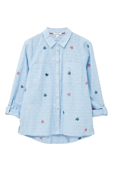 SOPHIE EMBROIDERED SHIRT BLUE 3