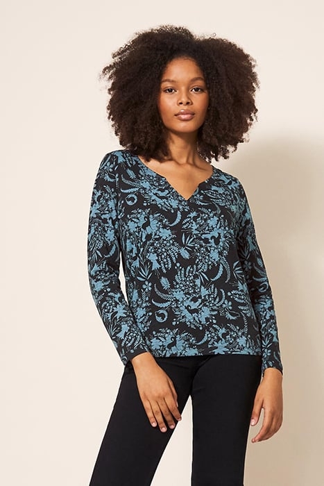 NELLY PRINTED TEE BLUE PRINTED 1