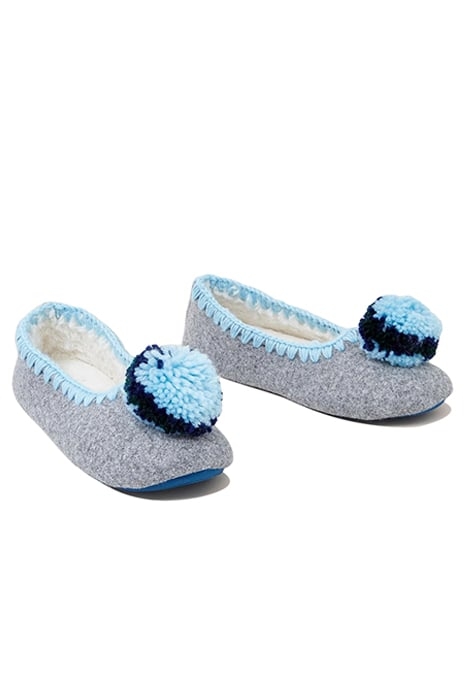 POM FELT BALLET SLIPPER MID GREY 2