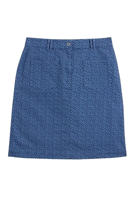 MELODY TWILL SKIRT BLUE PRINTED 3