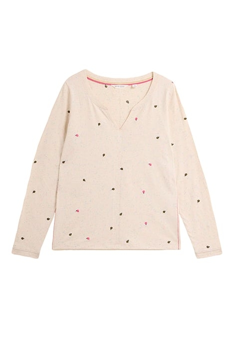 NELLY EMBROIDERED TEE NATURAL 3