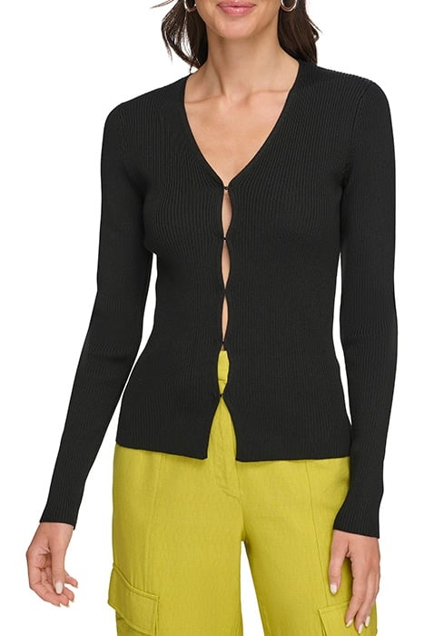 L/S HOOK EYE FRNT C BLACK 4