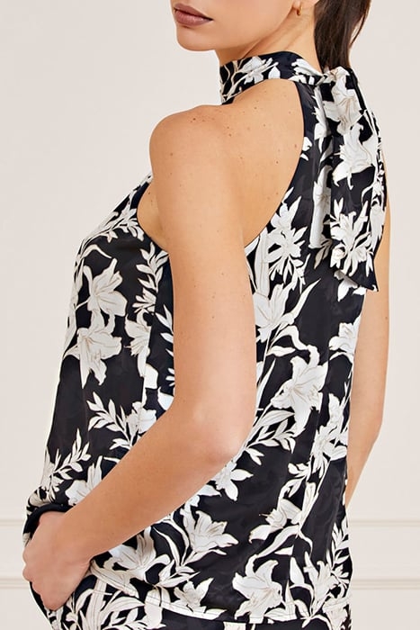 SUNBURST TOP BLACK PRINT 6