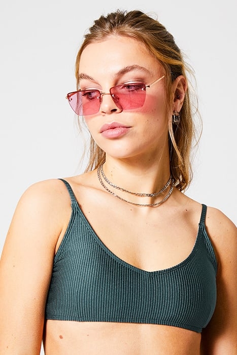 APUA TOP SHIMMER RIB PETROL 6