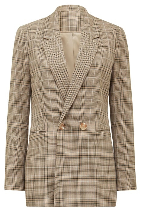FIONA CHECK DOUBLE BREASTED BLAZER CHECK 4