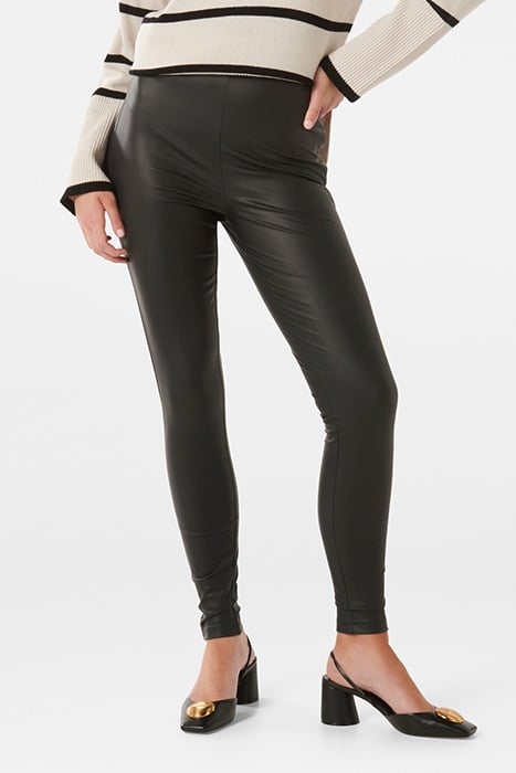 BLAIR VEGAN LEATHER LEGGINGS BLACK 1