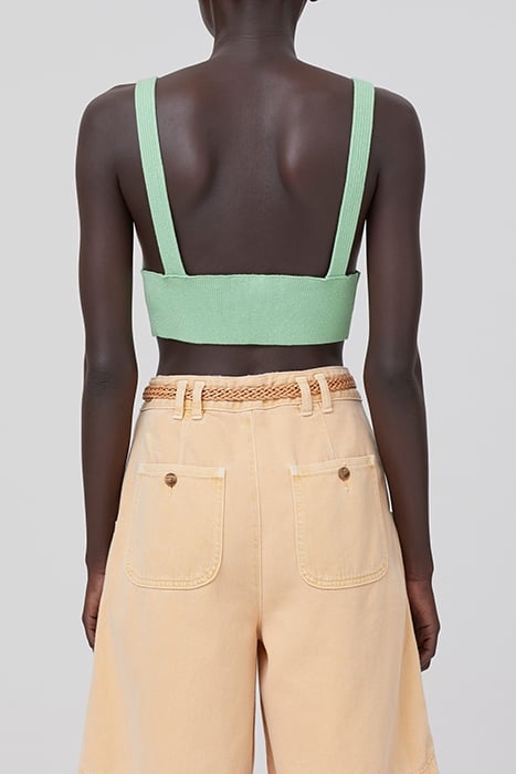 KNITTED BRA UNDERWEAR (BRA) APPLE GREEN 2