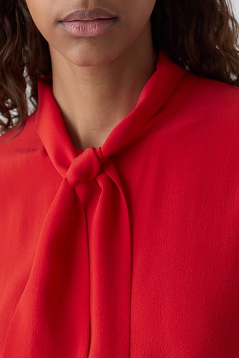 BOW-TIE BLOUSE SHIRTS & BLOUSES FIERY RED 5