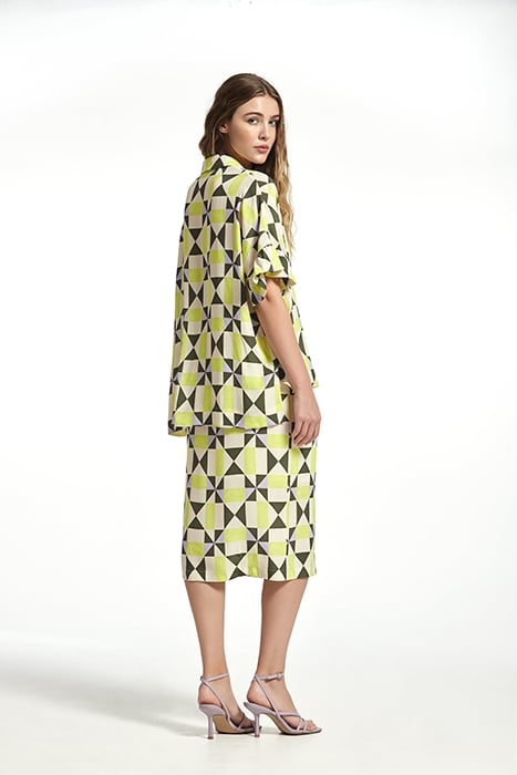 MARROCAIN PRINTED CREPE PERET SKIRT MULTICOLOR 2