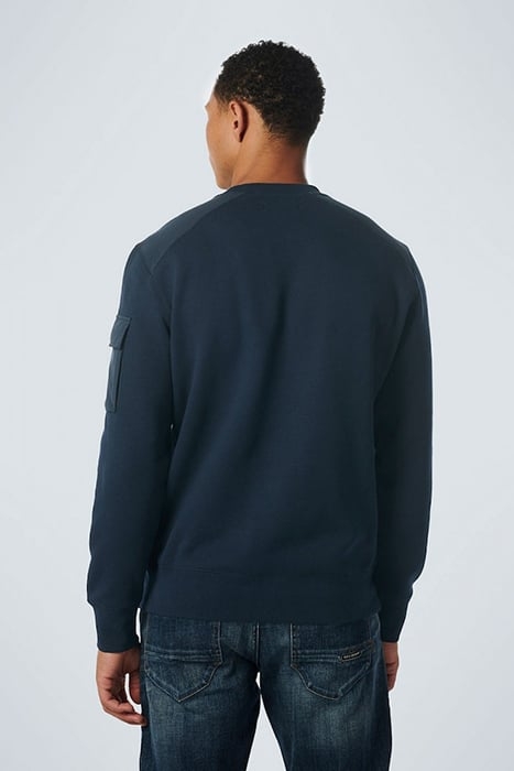 SWEATER CREWNECK WITH WOVEN CONTRAST NIGHT 2