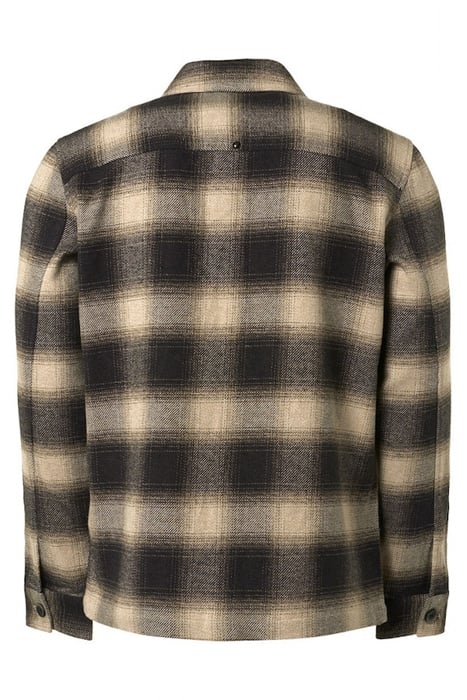 OVERSHIRT BUTTON CLOSURE CHECK STONE 5