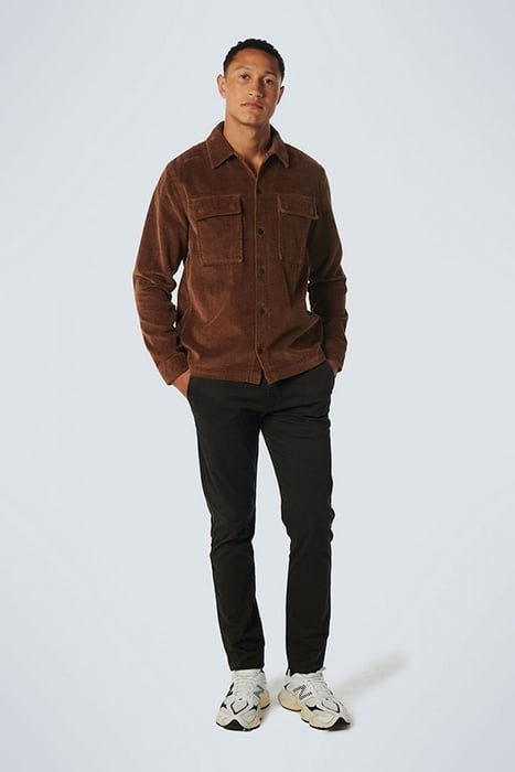 OVERSHIRT BUTTON CLOSURE CORDUROY BROWN 3