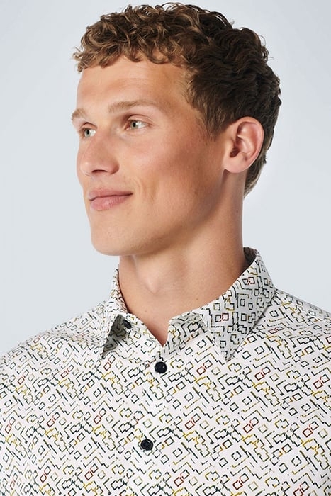 SHIRT STRETCH ALLOVER PRINTED WHITE 6