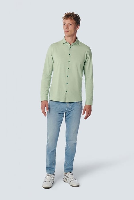 SHIRT JERSEY STRETCH SOLID LIGHT SEAGREEN 3