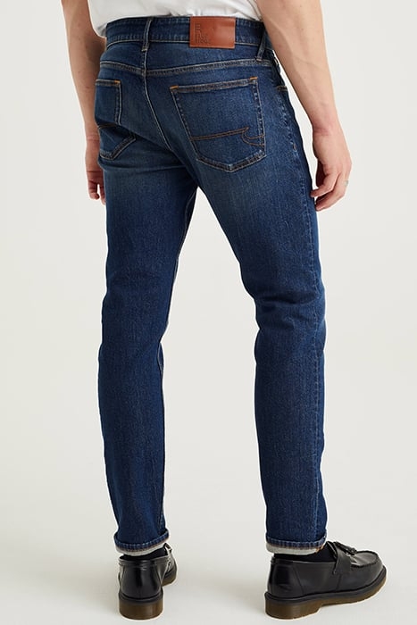 5POCKET MID WAIST DARK BLUE 2