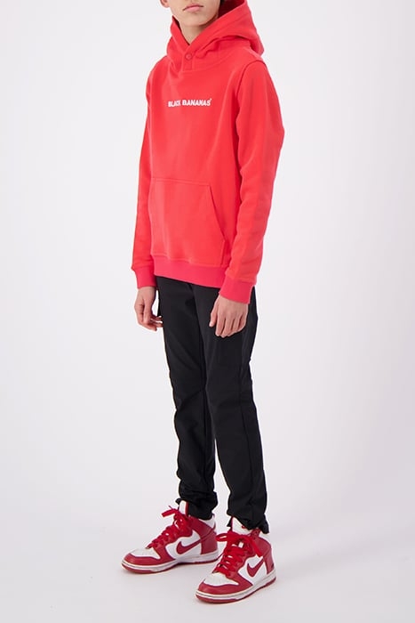 JR. SCRIPT HOODIE RED 5