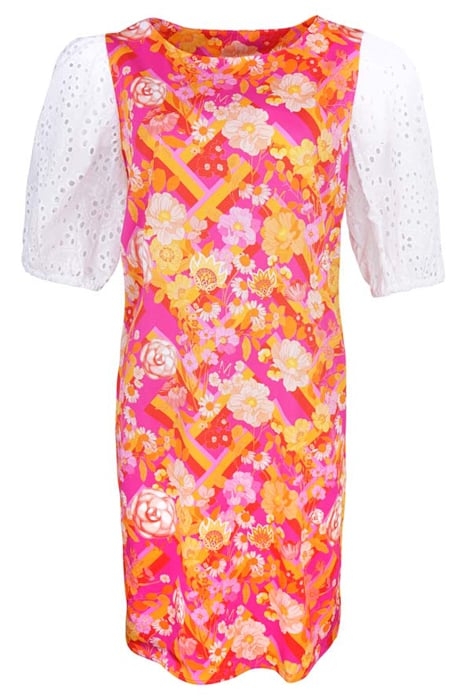 DRESS ORISTANO ORANGE FUCHSIA 1