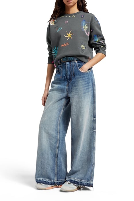 BOXY FIT EMBROIDERED SWEATSHIRT ANTRA 3