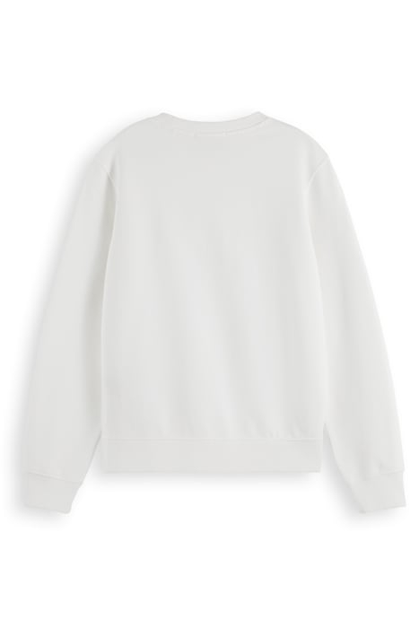 REGULAR FIT LEFT CHEST ARTWORK SWEATSHIRT WHITE 2
