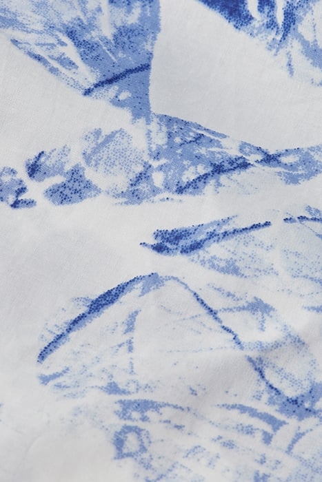 OFF SHOULDER TOP WITH RUFFLES SHELL BATIK BLUE 3