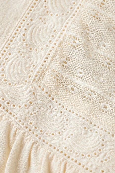 SHORT DRESS WITH EYELET DETAIL SOFT ICE 3