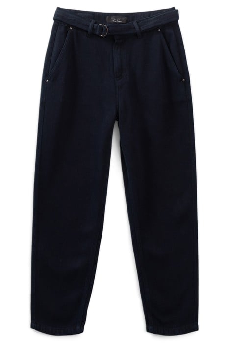 HIGH-WAISTED NAVY BLUE MOM JEANS FOR WOMEN 2