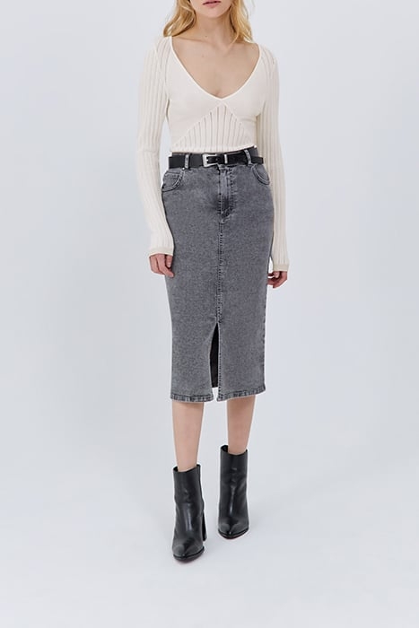 ECRU DECORATIVE OPENWORK KNIT SWEATER 2