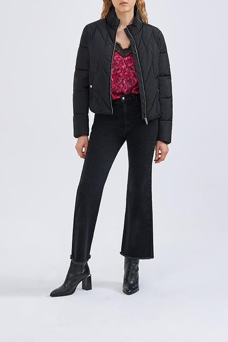 PINK LEOPARD ROCK PRINT LINGERIE-STYLE TOP 6