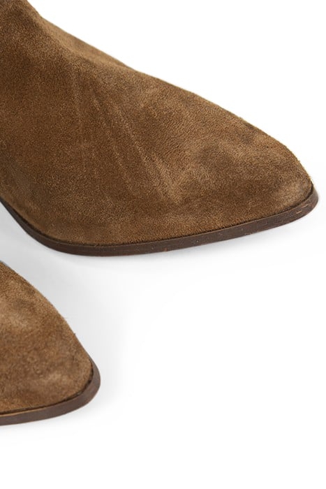 COGNAC SUEDE COWBOY-STYLE BOOTS 7