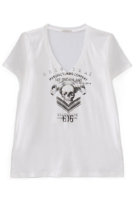 OFF-WHITE SKULL IMAGE T-SHIRT 4